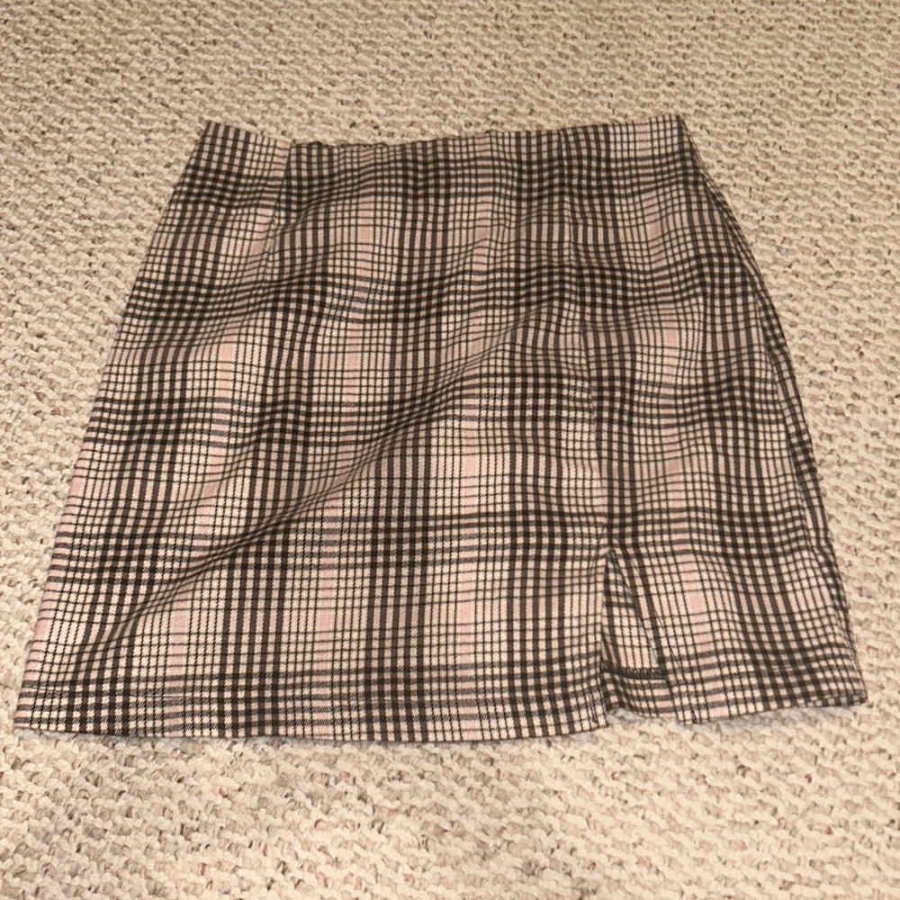 plaid skirt
